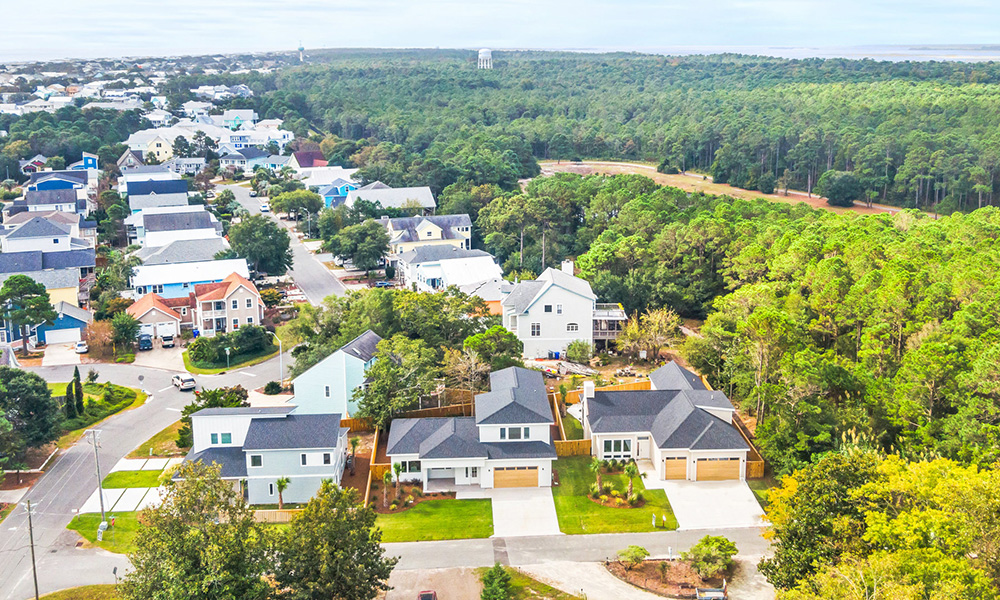 Augusta Avenue, Carolina Beach NC aerial