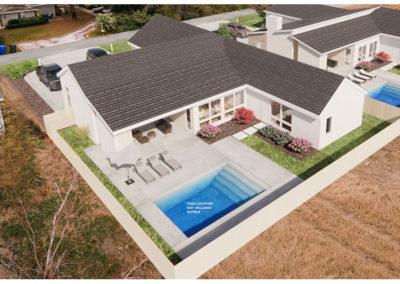 615 Monroe Backyard with pool render