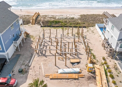738 New River Inlet Road, N Topsail Beach, NC building process