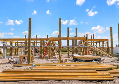 738 New River Inlet Road, N Topsail Beach, NC building process