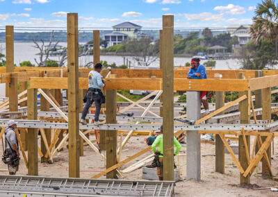 738 New River Inlet Road, N Topsail Beach, NC building process