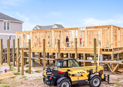738 New River Inlet Road, N Topsail Beach, NC building process