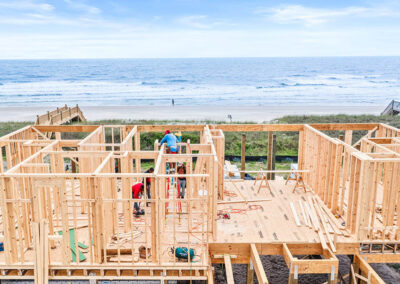 738 New River Inlet Road, N Topsail Beach, NC building process