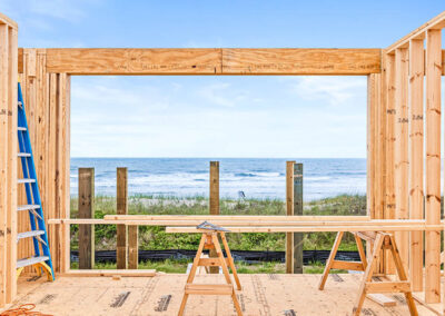 738 New River Inlet Road, N Topsail Beach, NC building process