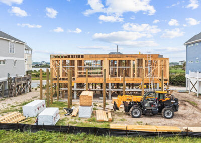 738 New River Inlet Road, N Topsail Beach, NC building process