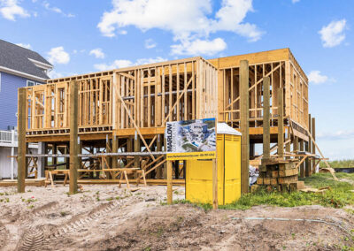 738 New River Inlet Road, N Topsail Beach, NC building process