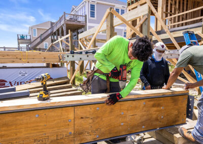 738 New River Inlet Road, N Topsail Beach, NC building process