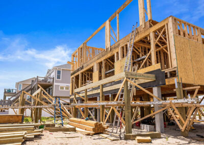 738 New River Inlet Road, N Topsail Beach, NC building process