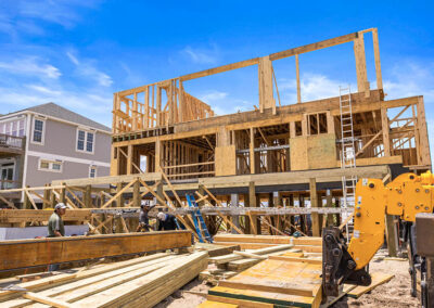 738 New River Inlet Road, N Topsail Beach, NC building process