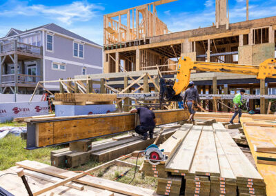 738 New River Inlet Road, N Topsail Beach, NC building process