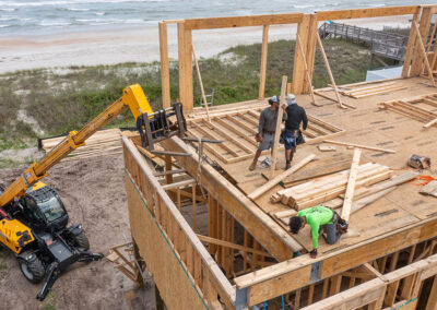 738 New River Inlet Road, N Topsail Beach, NC building process