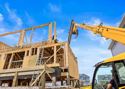 738 New River Inlet Road, N Topsail Beach, NC building process