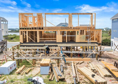 738 New River Inlet Road, N Topsail Beach, NC building process
