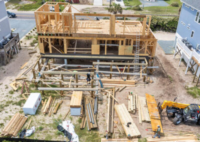 738 New River Inlet Road, N Topsail Beach, NC building process