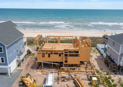 738 New River Inlet Road, N Topsail Beach, NC building process