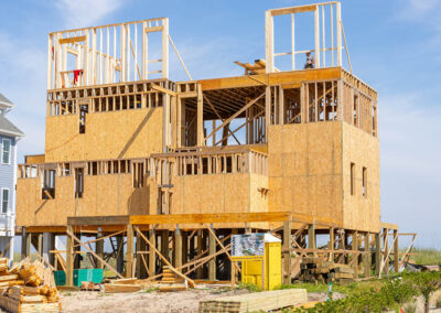 738 New River Inlet Road, N Topsail Beach, NC building process