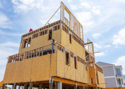 738 New River Inlet Road, N Topsail Beach, NC building process