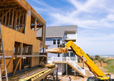 738 New River Inlet Road, N Topsail Beach, NC building process