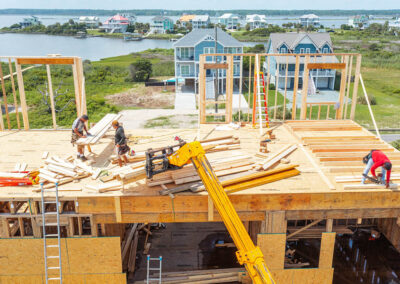 738 New River Inlet Road, N Topsail Beach, NC building process