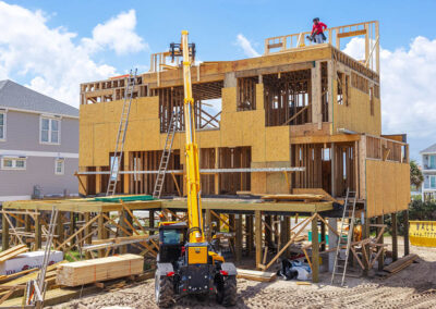 738 New River Inlet Road, N Topsail Beach, NC building process