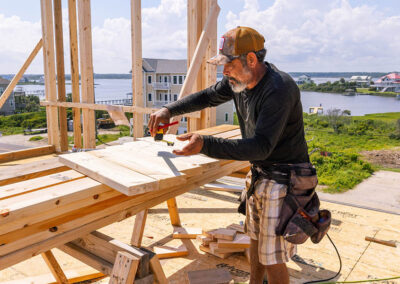 738 New River Inlet Road, N Topsail Beach, NC building process