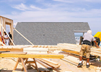 738 New River Inlet Road, N Topsail Beach, NC building process