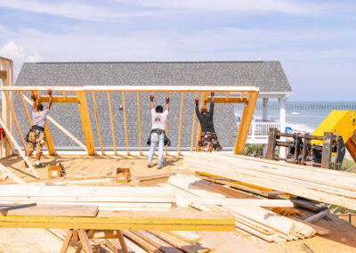738 New River Inlet Road, N Topsail Beach, NC building process
