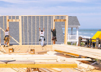 738 New River Inlet Road, N Topsail Beach, NC building process