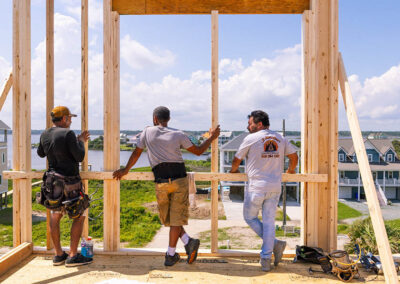 738 New River Inlet Road, N Topsail Beach, NC building process