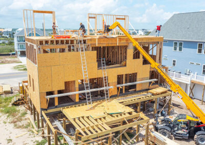 738 New River Inlet Road, N Topsail Beach, NC building process