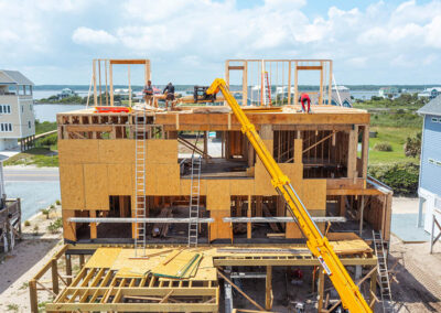738 New River Inlet Road, N Topsail Beach, NC building process