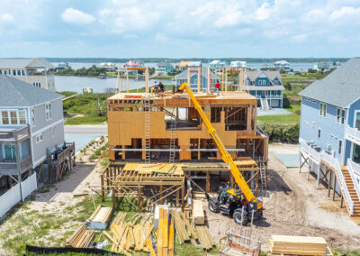 738 New River Inlet Road, N Topsail Beach, NC building process