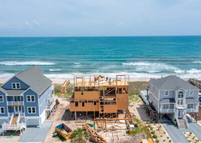 738 New River Inlet Road, N Topsail Beach, NC building process