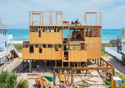 738 New River Inlet Road, N Topsail Beach, NC building process