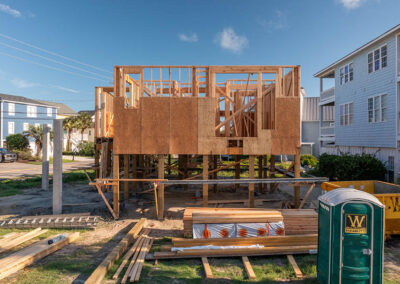 827 Fort Fisher, Carolina Beach NC building process