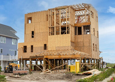 738 New River Inlet Road, N Topsail Beach, NC building process