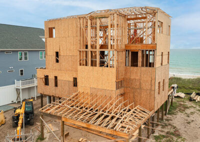 738 New River Inlet Road, N Topsail Beach, NC building process