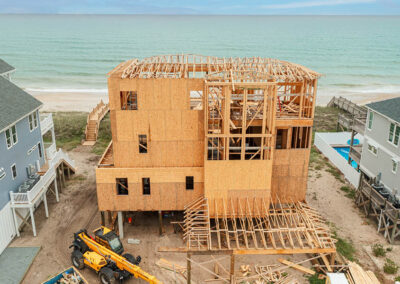 738 New River Inlet Road, N Topsail Beach, NC building process