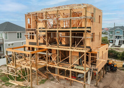 738 New River Inlet Road, N Topsail Beach, NC building process