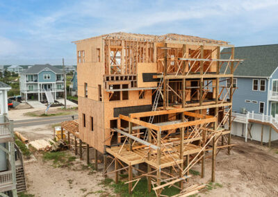 738 New River Inlet Road, N Topsail Beach, NC building process
