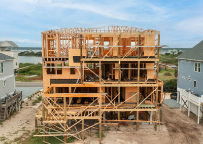 738 New River Inlet Road, N Topsail Beach, NC building process