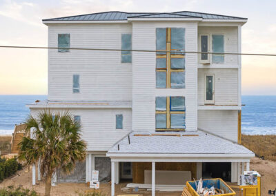 738 New River Inlet Road, N Topsail Beach, NC building process