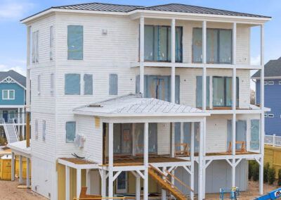 738 New River Inlet Road, N Topsail Beach, NC building process